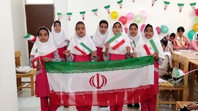 برافراشته شدن پرچم مقدس جمهوری اسلامی ایران در کتابخانه های عمومی کرمان