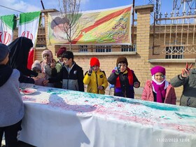 حضور متحد و دشمن شکن کتابداران کتابخانه های عمومی آذربایجان شرقی در راهپیمایی یوم الله ۲۲ بهمن سال ۱۴۰۱