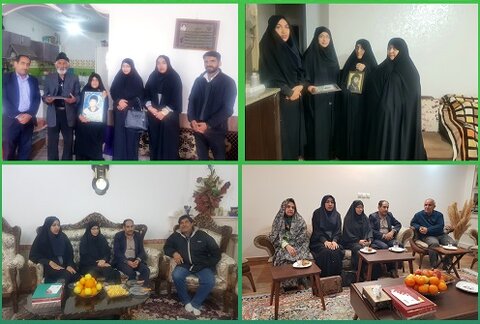 دیدار با خانواده شهیدان و برگزاری برنامههای ترویجی در کازرون