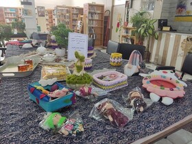 برگزاری نمایشگاه صنایع دستی و کسب و کارهای کوچک در کتابخانه امام خمینی(ره) گندمان