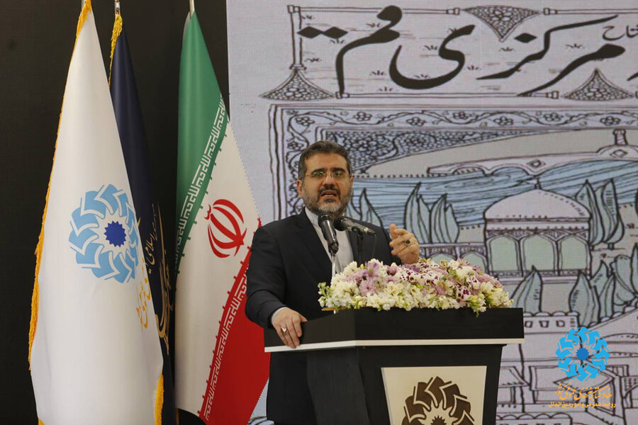 مراسم افتتاح کتابخانه مرکزی قم