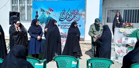 حضور کاروان جهادی کتابخوانی کتابخانه‌های عمومی آذربایجان‌غربی در روستای باشلان بشلو