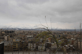 نمای شهر همدان از کتابخانه مرکزی