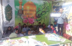 ارائه خدمات کتابخانه‌ای در ایام نوروز به همت کتابخانه‌های عمومی خراسان رضوی در ایستگاه های استقبال از زائران نوروزی