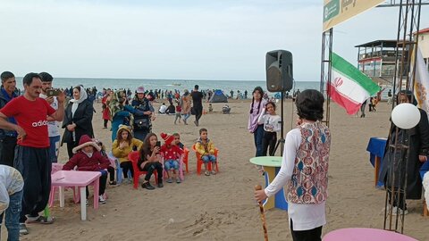 اجرای طرح ساحل دانایی در سواحل نمونه گردشگری مازندران