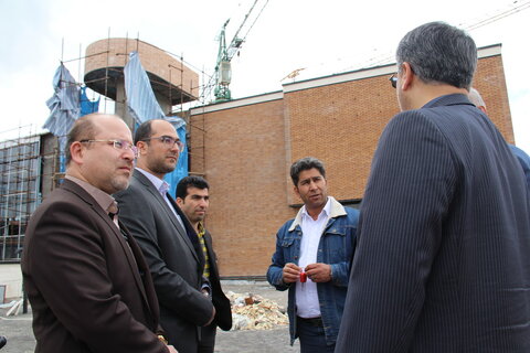 بازدید نماینده مجلس شورای اسلامی از پروژه کتابخانه مرکزی اراک