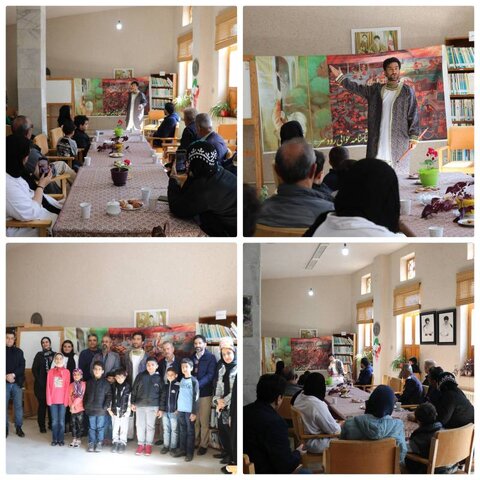 جمع خوانی شاهنامه فردوسی در کتابخانه عمومی شهر ماسوله