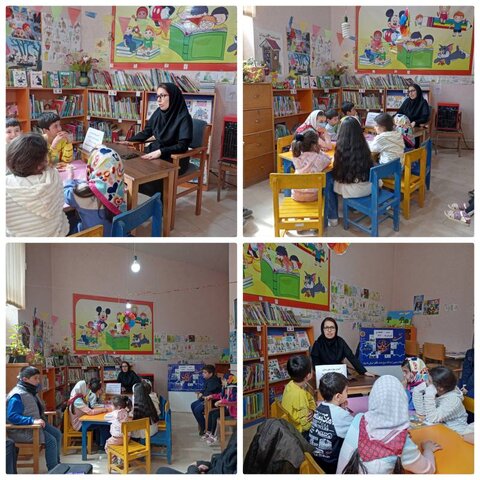 جمع خوانی شاهنامه فردوسی در کتابخانه عمومی شهر ماسوله