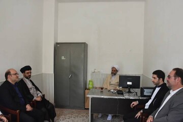 دیدار مدیرکل آذربایجان شرقی با حجت الاسلام و المسلمین اسماعیل هادوی، امام جمعه جلفا و اسمعیل عطاپور، فرماندار شهرستان