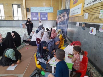 ایستگاه نقاشی رضوی در مصلی فردیس