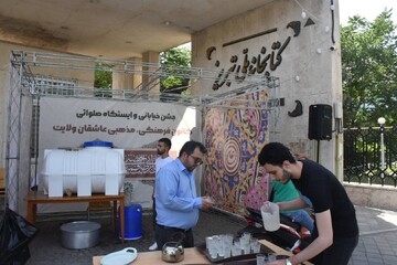 برپایی جشن خیابانی و ایستگاه صلواتی در اداره کل کتاخانه های عمومی آذربایجان شرقی به مناسبت عید غدیر