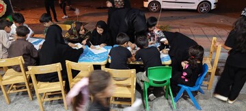 برپایی ایستگاه صلواتی در کتابخانه عمومی آیت الله کفعمی