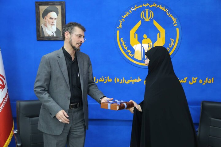 مدیرکل کتابخانه‌های عمومی مازندران با مدیرکل کمیته‌ی امداد امام خمینی(ره) استان دیدار کرد