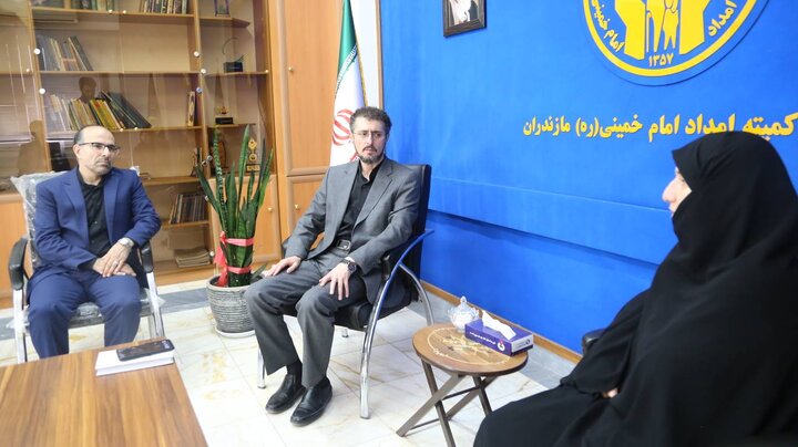 مدیرکل کتابخانه‌های عمومی مازندران با مدیرکل کمیته‌ی امداد امام خمینی(ره) استان دیدار کرد