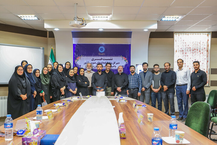 دیدار مهدی رمضانی دبیرکل نهاد با خبرنگاران استان مرکزی