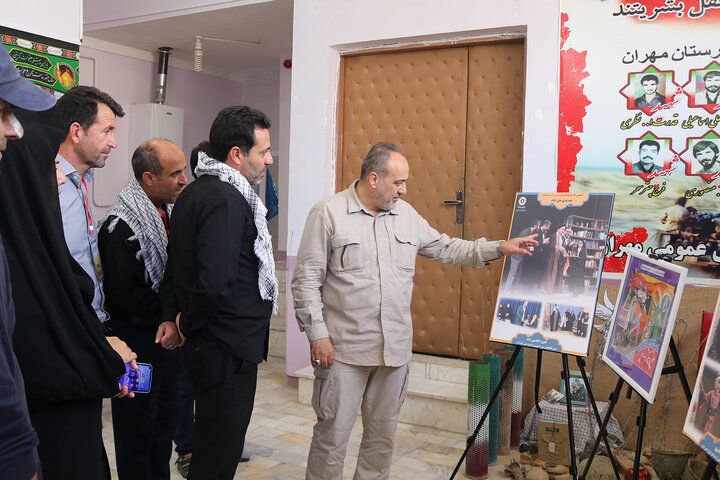 بازدید مسئولان و مدیران ایلام از موکب اربعین اداره کل کتابخانه های استان در مهران