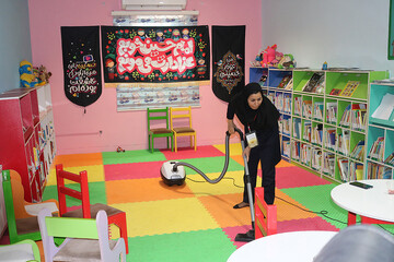 دومین روز فعالیت موکب فرهنگی- خدماتی اداره کل کتابخانه های عمومی استان ایلام