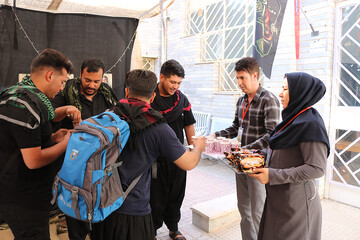 سومین روز فعالیت موکب فرهنگی- خدماتی اداره کل کتابخانه های عمومی استان ایلام