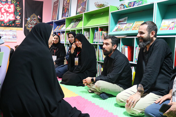 بازدید دبیر کل نهاد کتابخانه های عمومی کشور از موکب اربعین مهران