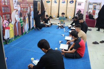 پنجمین روز فعالیت موکب فرهنگی- خدماتی اداره کل کتابخانه های عمومی استان ایلام