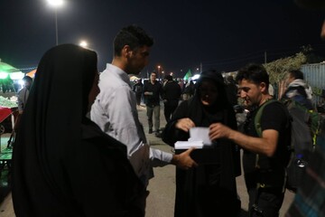 ششمین روز فعالیت موکب فرهنگی اداره کل کتابخانه های عمومی استان ایلام