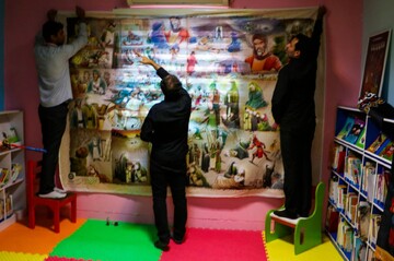 ششمین روز فعالیت موکب فرهنگی اداره کل کتابخانه های عمومی استان ایلام