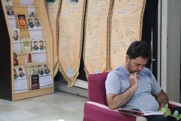 ششمین روز فعالیت موکب فرهنگی اداره کل کتابخانه های عمومی استان ایلام