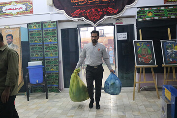 هفتمین روز فعالیت موکب فرهنگی اداره کل کتابخانه های عمومی استان ایلام