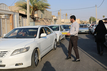 هفتمین روز فعالیت موکب فرهنگی اداره کل کتابخانه های عمومی استان ایلام