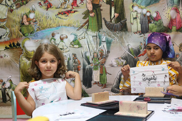 هفتمین روز فعالیت موکب فرهنگی اداره کل کتابخانه های عمومی استان ایلام