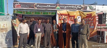 فعالیت قدمگاه کتاب اربعین در موکب شین اداره کل کتابخانه های عمومی استان ایلام