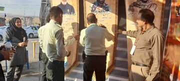 فعالیت قدمگاه کتاب اربعین در موکب شین اداره کل کتابخانه های عمومی استان ایلام