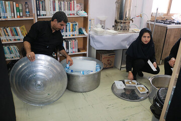 هشتمین روز فعالیت موکب فرهنگی- خدماتی اداره کل کتابخانه های عمومی استان ایلام