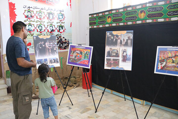 هشتمین روز فعالیت موکب فرهنگی- خدماتی اداره کل کتابخانه های عمومی استان ایلام