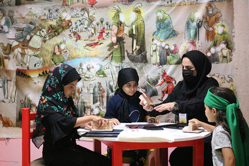 هشتمین روز فعالیت موکب فرهنگی- خدماتی اداره کل کتابخانه های عمومی استان ایلام