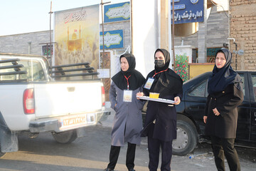 هشتمین روز فعالیت موکب فرهنگی- خدماتی اداره کل کتابخانه های عمومی استان ایلام