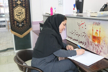 هشتمین روز فعالیت موکب فرهنگی- خدماتی اداره کل کتابخانه های عمومی استان ایلام