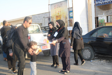 هشتمین روز فعالیت موکب فرهنگی- خدماتی اداره کل کتابخانه های عمومی استان ایلام