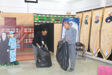 هشتمین روز فعالیت موکب فرهنگی- خدماتی اداره کل کتابخانه های عمومی استان ایلام