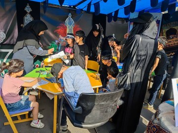 موکب اداره کل کتابخانه‌های عمومی استان تهران در مسیر پیاده‌روی جاماندگان اربعین