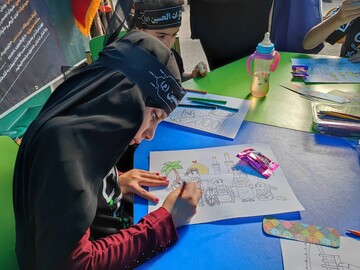 موکب اداره کل کتابخانه‌های عمومی استان تهران در مسیر پیاده‌روی جاماندگان اربعین