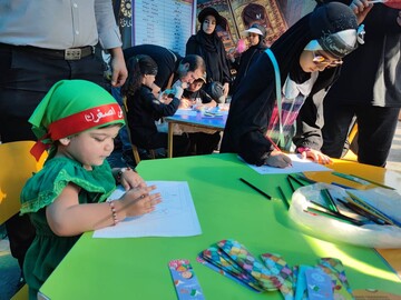 موکب اداره کل کتابخانه‌های عمومی استان تهران در مسیر پیاده‌روی جاماندگان اربعین