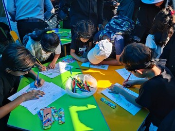 موکب اداره کل کتابخانه‌های عمومی استان تهران در مسیر پیاده‌روی جاماندگان اربعین