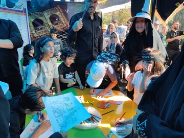 موکب اداره کل کتابخانه‌های عمومی استان تهران در مسیر پیاده‌روی جاماندگان اربعین