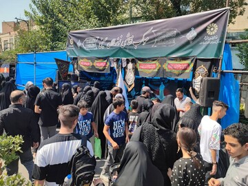 موکب اداره کل کتابخانه‌های عمومی استان تهران در مسیر پیاده‌روی جاماندگان اربعین