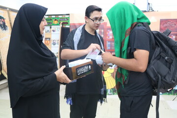 نهمین روز فعالیت موکب فرهنگی- خدماتی اداره کل کتابخانه های عمومی استان ایلام