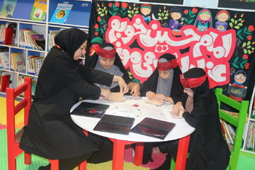 نهمین روز فعالیت موکب فرهنگی- خدماتی اداره کل کتابخانه های عمومی استان ایلام