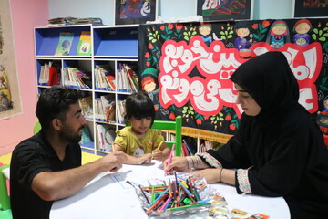 دهمین روز فعالیت موکب فرهنگی- خدماتی اداره کل کتابخانه های عمومی استان ایلام