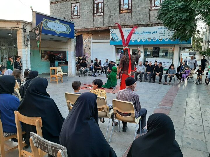 تعزیه خوانی در کتابخانه امام محمدباقر (ع)