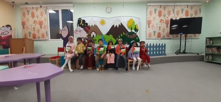 همدردی کتابداران و اعضای کتابخانه های عمومی استان قم با کودکان مظلوم فلسطینی